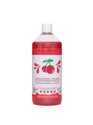 Iv San Bernard Fruit of the Groomer Black Cherry — Шампунь для короткой шерсти с протеинами риса Iv San Bernard Fruit of the Groomer Black Cherry — Шампунь для короткой шерсти с протеинами риса