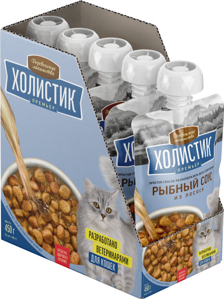 Деревенские Лакомства Холистик Премьер - Рыбный соус для собак из лосося, 90 г