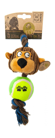 M-Pets - Эко игрушка для собак с пищалкой Dennis, 28x10,5 см