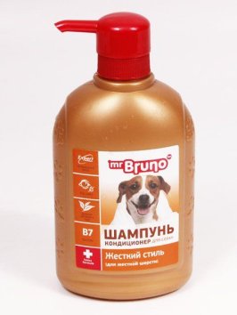 Mr. Bruno - Шампунь-кондиционер &amp;quot;Жесткий стиль&amp;quot; для жесткой шерсти 350 мл