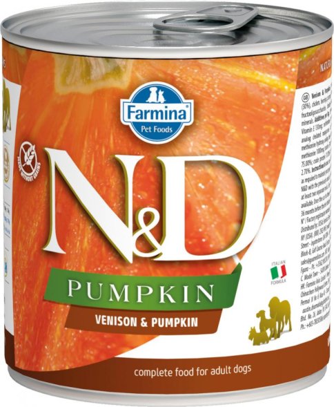 Farmina N&amp;amp;D Pumpkin - Консервы для собак, Оленина с Тыквой 285 гр