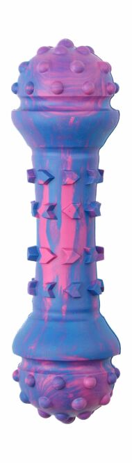 Mr.Kranch Игрушка - для собак Гантель дентальная 18 см разноцветная не ароматизированная
