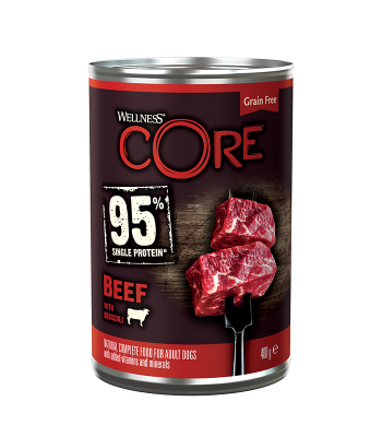 Core 95 - Консервы для собак, говядины с брокколи 400 г Core 95 - Консервы для собак, говядины с брокколи 400 г