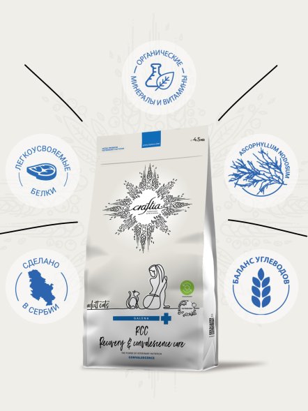 Craftia Galena Recovery&amp;amp;Convalescence Care - Ветеринарная диета для кошек, Поддержка в период восстановления и Реабилитации