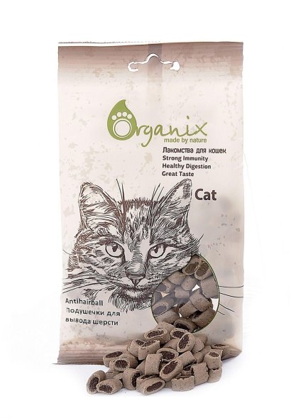 Organix - Лакомство для кошек - Сердечки сырное удовольствие