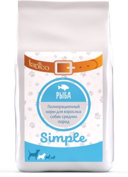 Lapico Simple - Сухой корм для собак средних пород, с Рыбой