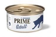 Prime - Консервы для взрослых кошек, Тунец в собственном соку, 70 гр