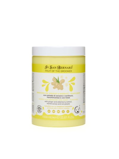 Iv San Bernard Fruit of the Groomer Ginger & Elderberry — Восстанавливающая маска для любого типа шерсти с противовоспалительным эффектом