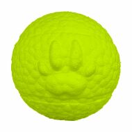 Mr.Kranch - Игрушка для собак, Мяч с лапкой, 8 см, Неоновая желтая