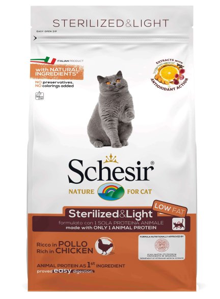Schesir Sterilized - Сухой корм для кастрированных кошек
