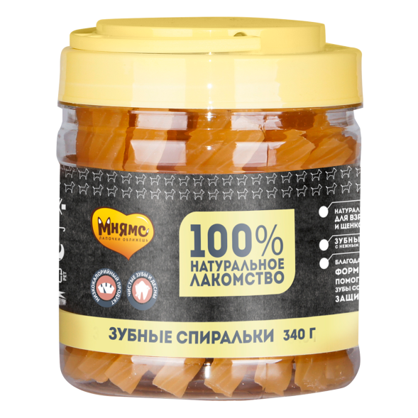 Мнямс - Лакомство для собак, Зубные спиральки, 340 г