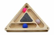 GoSi - Игровой комплекс, Треугольник с шариками c когтеточкой из ковра