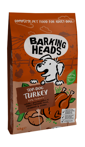 38494.580 Barking Heads Turkey Delight - Bezzernovoi korm dlya Sobak s indeikoi . Zoomagazin PetXP Barking Heads Top Dog Turkey - Беззерновой корм для Собак с индейкой