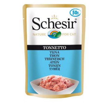 Schesir - Паучи для взрослых кошек с тунцом 50 гр