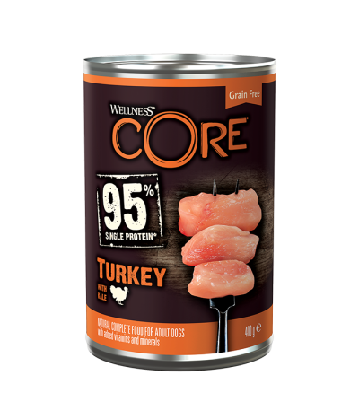 Core 95 - Консервы для собак, индейка с капустой 400 гр