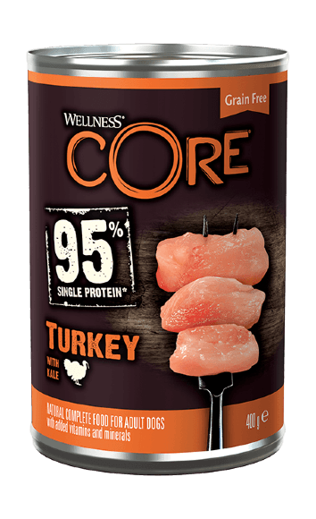 Wellness Core 95 Turkey - Консервы для собак, индейка с капустой 400 гр
