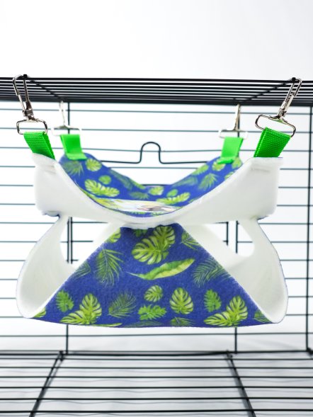 Bambini Pets - Гамак подвесной из фетра &amp;quot;Двухуровневый&amp;quot; для грызунов и хорьков 23*23*6 см