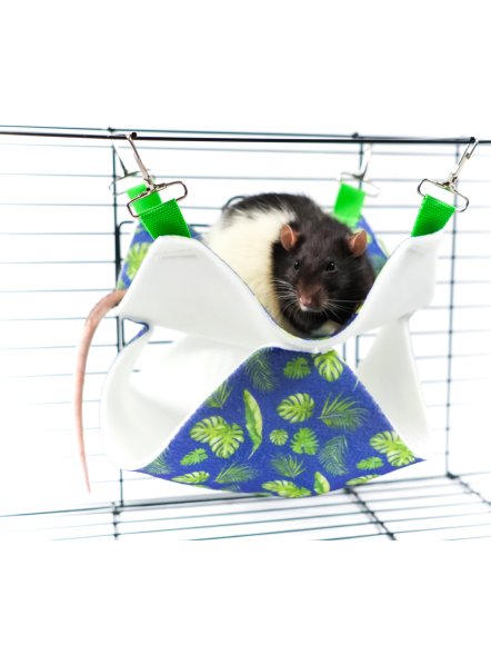Bambini Pets - Гамак подвесной из фетра &amp;quot;Двухуровневый&amp;quot; для грызунов и хорьков 23*23*6 см