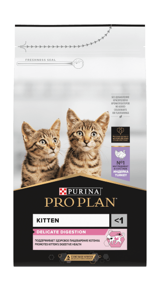 54758.580 Pro Plan Kitten Delicate - Syhoi korm dlya kotyat s indeikoi kypit v zoomagazine «PetXP» Pro Plan Kitten Delicate - Сухой корм для котят с индейкой