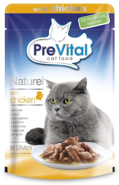 PreVital - Паучи для Кошек с курицей 100гр*24 шт
