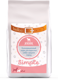 Lapico Simple - Сухой корм для собак средних пород, с Ягненком