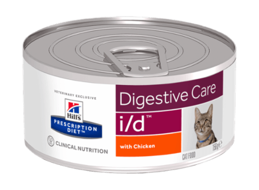 Hill's Prescription Diet i/d Digestive Care - Корм для кошек при желудочно-кишечных расстройствах, включая панкреатиты и колиты 156 гр