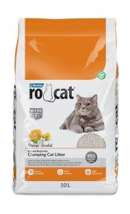 Ro Cat - Комкующийся наполнитель без пыли, с ароматом Апельсина, пакет