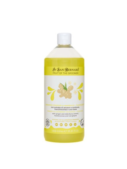 Iv San Bernard Fruit of the Groomer Ginger &amp;amp; Elderberry — Шампунь для любого типа шерсти с противовоспалительным эффектом