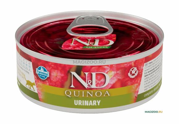 Farmina N&D Quinoa Urinary Duck - Консервы для кошек утка и киноа при МКБ 80 гр
