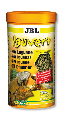 JBL Iguvert - Корм для игуан и других травоядных рептилий, палочки 250мл