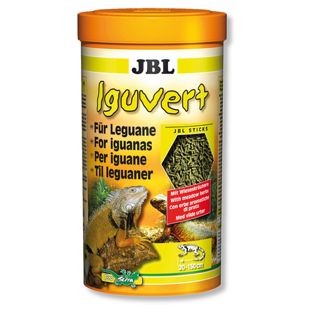 JBL - Корм для игуан и других травоядных рептилий, палочки 250 мл (Iguvert)