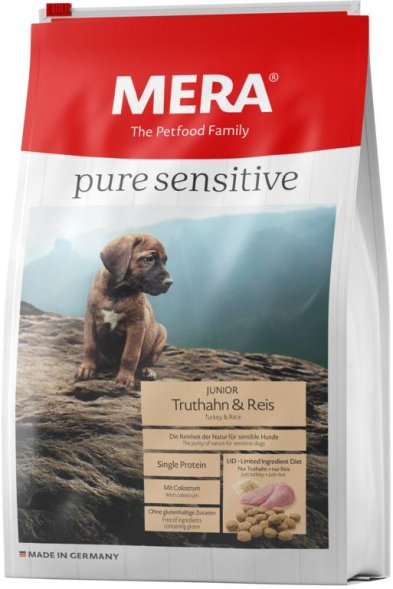 Mera Sensitive Pure - Сухой корм для щенков с индейкой и рисом