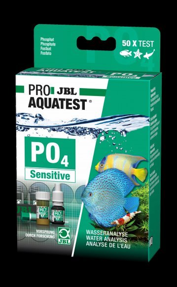 JBL ProAquaTest PO4 Phosphate sensitive - Экспресс-тест для определения содержания фосфатов в пресной и морской воде, примерно на 50 измерений