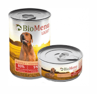 BioMenu - Консервы для собак низкокалорийные с индейкой с коричневым рисом 100 гр