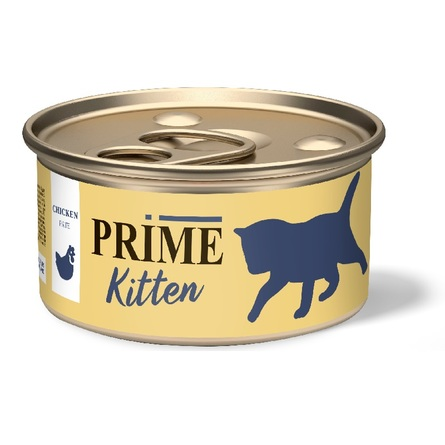 Prime Adult - Консервы паштет для котят, курица, 75 гр