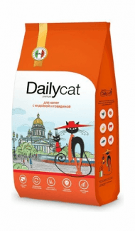 Dailycat Casual Line - Сухой корм для котят, с Индейкой и Говядиной