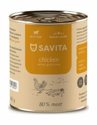 SAVITA - Консервы для собак, Курица с Морковью и Зеленым горошком
