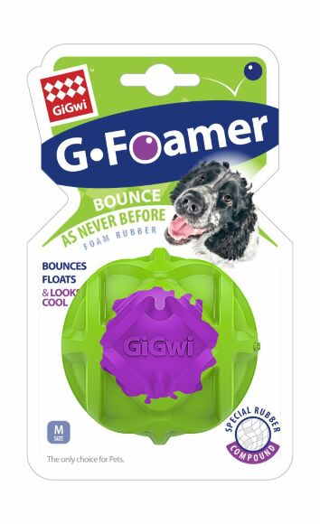 GiGwi - Игрушка для собак, Мячик полнотелый, Резина