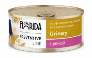 Florida Preventive Line Urinary - Консервы для кошек, "Профилактика образования мочевых камней", с Уткой, 100 гр