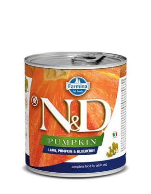 Farmina N&D Pumpkin - Консервы для собак, Ягненок с Тыквой и Черникой 285 гр Farmina N&D Pumpkin - Консервы для собак, Ягненок с Тыквой и Черникой 285 гр