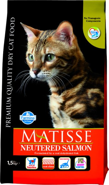 Farmina Matisse Neutered - Сухой корм для стерилизованных кошек, с Лососем