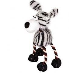 Dezzie - Игрушка Зебра плюшевая с канатами, хлопок, 33 см
