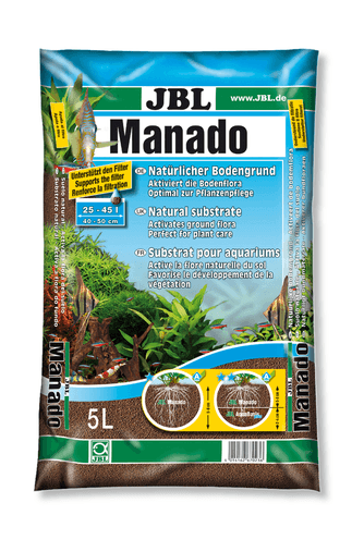 JBL Mahado - Питательный грунт, улучшающий качество воды и стимулирующий рост растений 5л