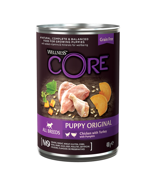 Core 95 - Консервы для щенков из курицы с индейкой и тыквой 400 гр