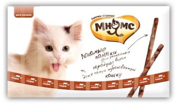Мнямс - Лакомые палочки 13,5 см для кошек с говядиной и печенью 10х5 г