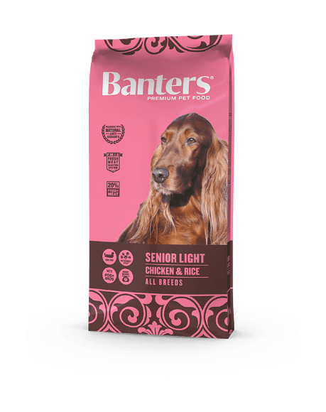 Banters Senior Light - Сухой корм для пожилых собак 15 кг