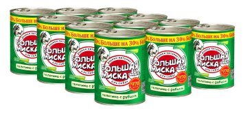 Зоогурман - &amp;quot;Большая Миска&amp;quot; - Консервы для собак, телятина с рубцом 970гр