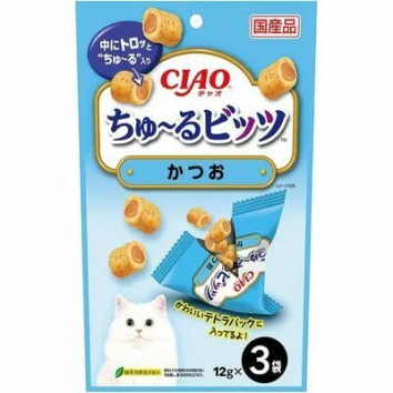 INABA - Лакомство для кошек, подушечки с начинкой на основе тунца-бонито, 12гр*3