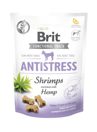 Brit - Лакомство для собак с креветками и коноплей Brit Care Antistress Shrimps, 150гр