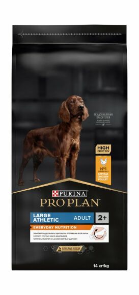 Pro Plan Large Breed Athletic - Сухой корм для атлетически сложенных собак крупных пород, с курицей